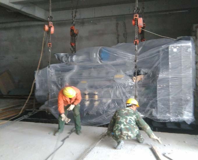 16噸發(fā)電機組下負三層展示